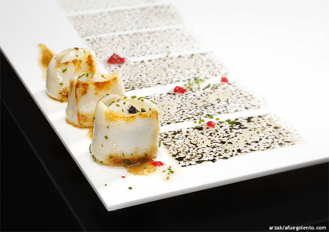 El Chipirón con lágrima y piel, firmado por Arzak